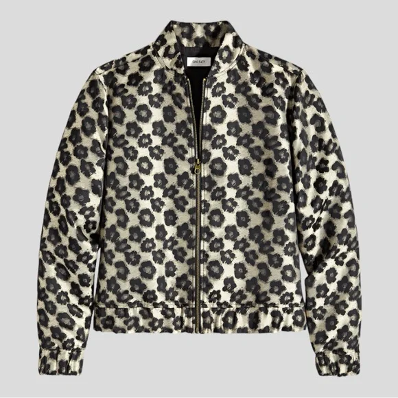 On 34th- Women's Brocade Bomber Jacket, NEW - Picture 5 of 5